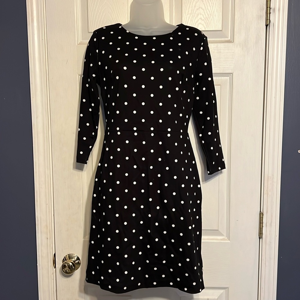 Polka Dot Black Mini Dress